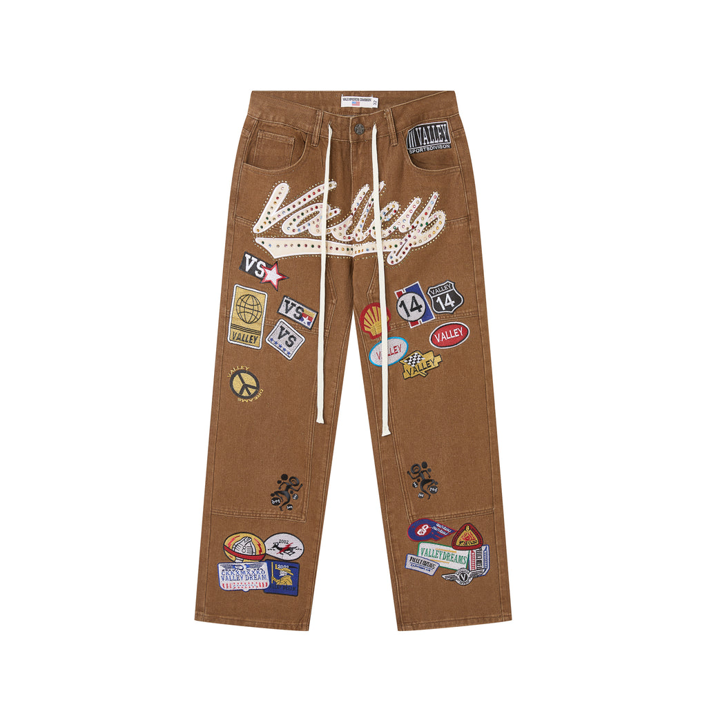 Pantalón de jean Valley Dreams Vale Forever 1980s Brown