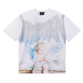 Remera Mixed Emotion White Dove Rhinestone White