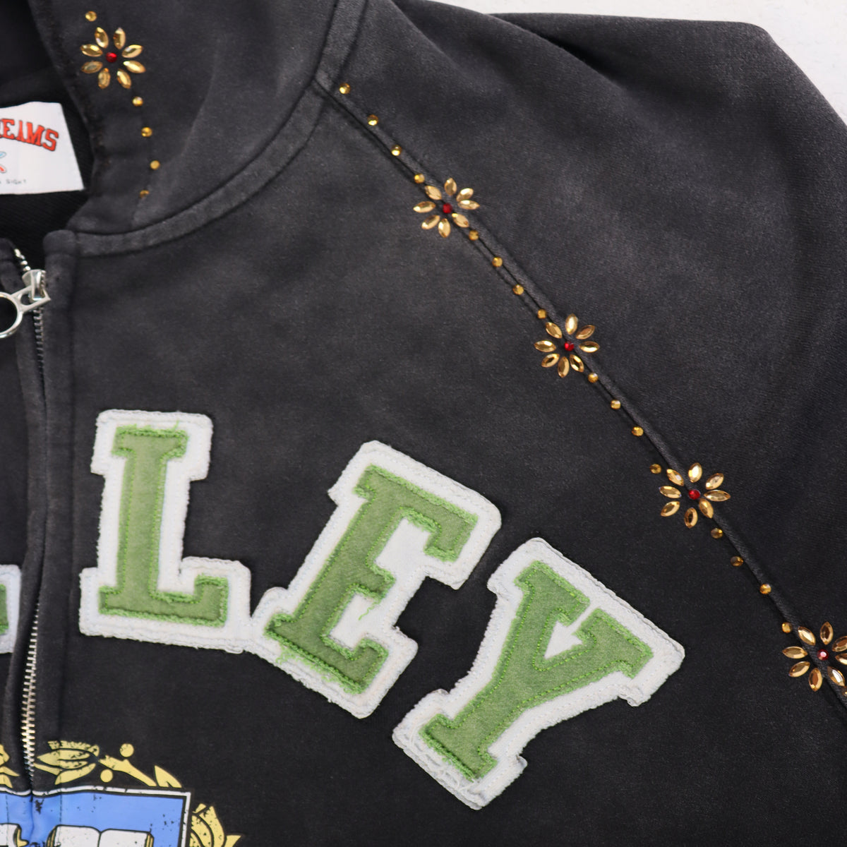 Campera Valley Dreams Varsity Crest Black