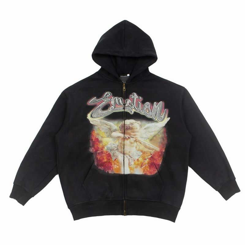 Campera Mixed Emotion Rhinestone Black