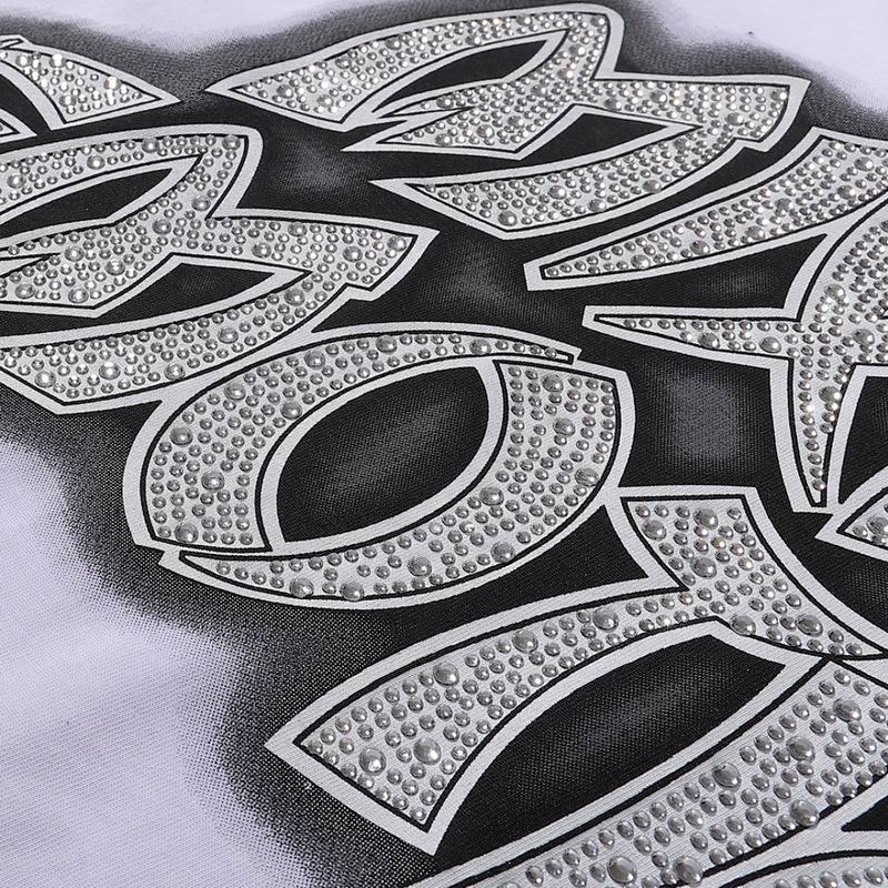 Remera Mixed Emotion Red Eye Iron Diamond White