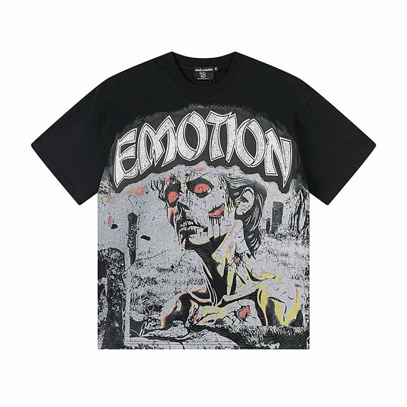 Remera Mixed Emotion Red Eye Iron Diamond Black