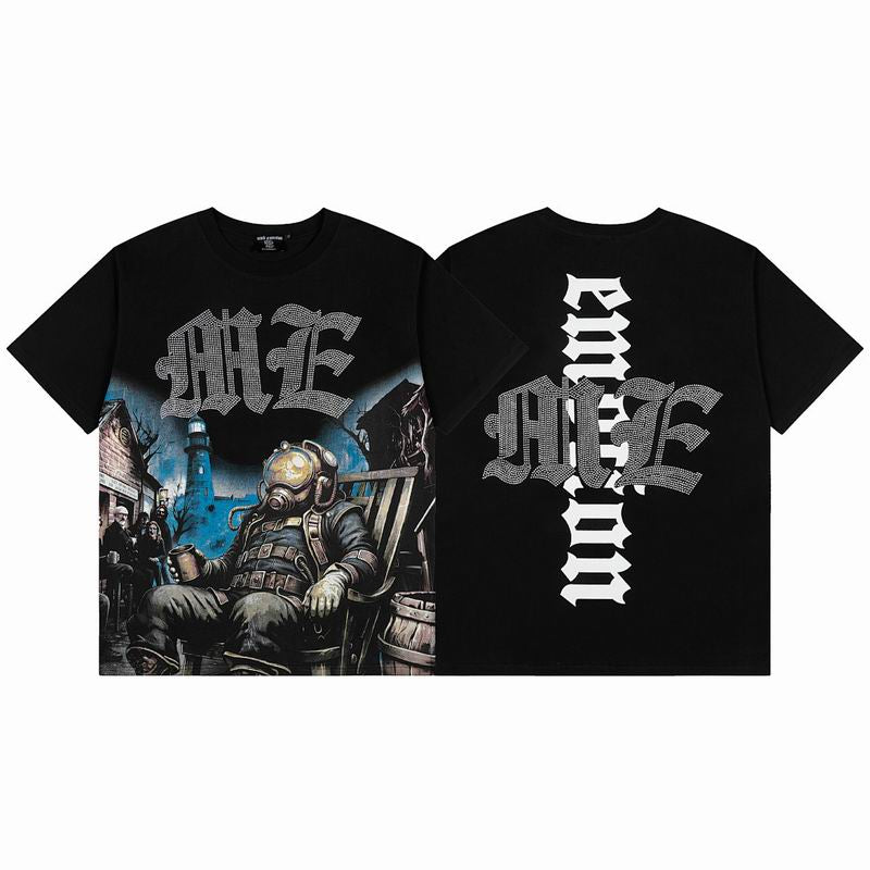 Remera Mixed Emotion Astronaut Rhinestone