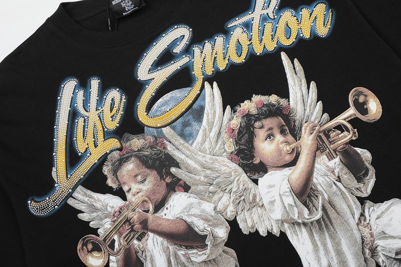 Remera Mixed Emotion Rhinestone Angel and Roses
