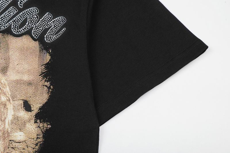 Remera Mixed Emotion Couple Angel Rhinestone