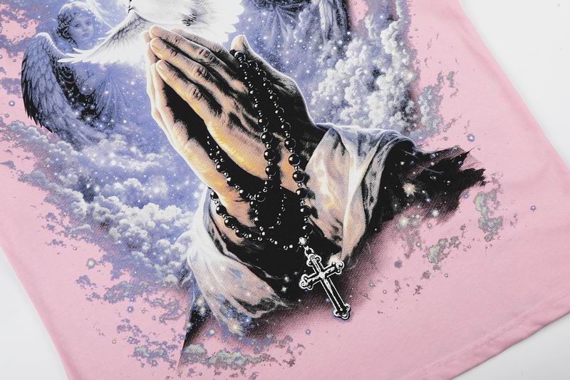 Remera Mixed Emotion Angel Praying Hands Pink