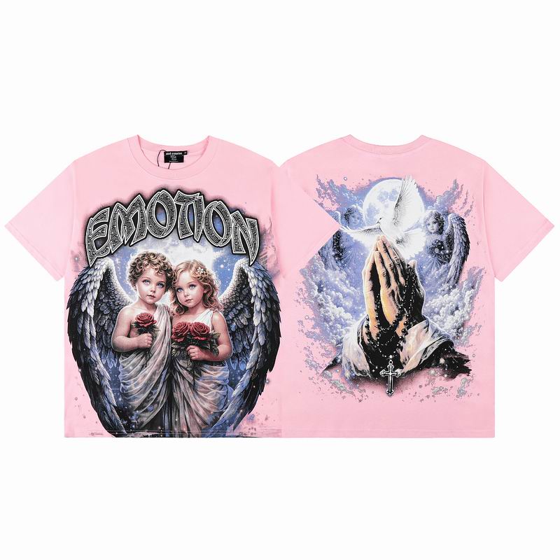 Remera Mixed Emotion Angel Praying Hands Pink