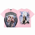 Remera Mixed Emotion Angel Praying Hands Pink