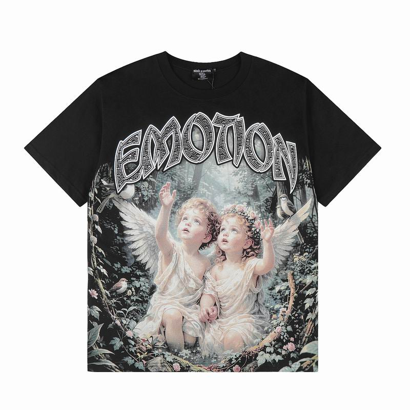 Remera Mixed Emotion Twins Tee Black