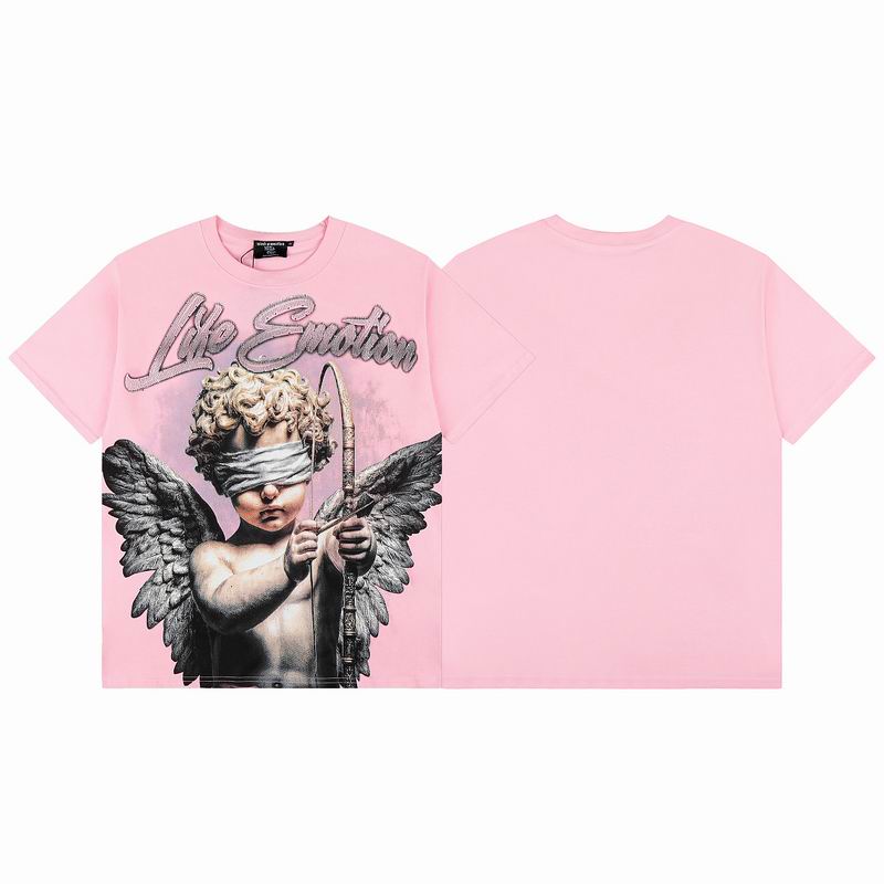 Remera Mixed Emotion Cupid Angel Rhinestone Pink