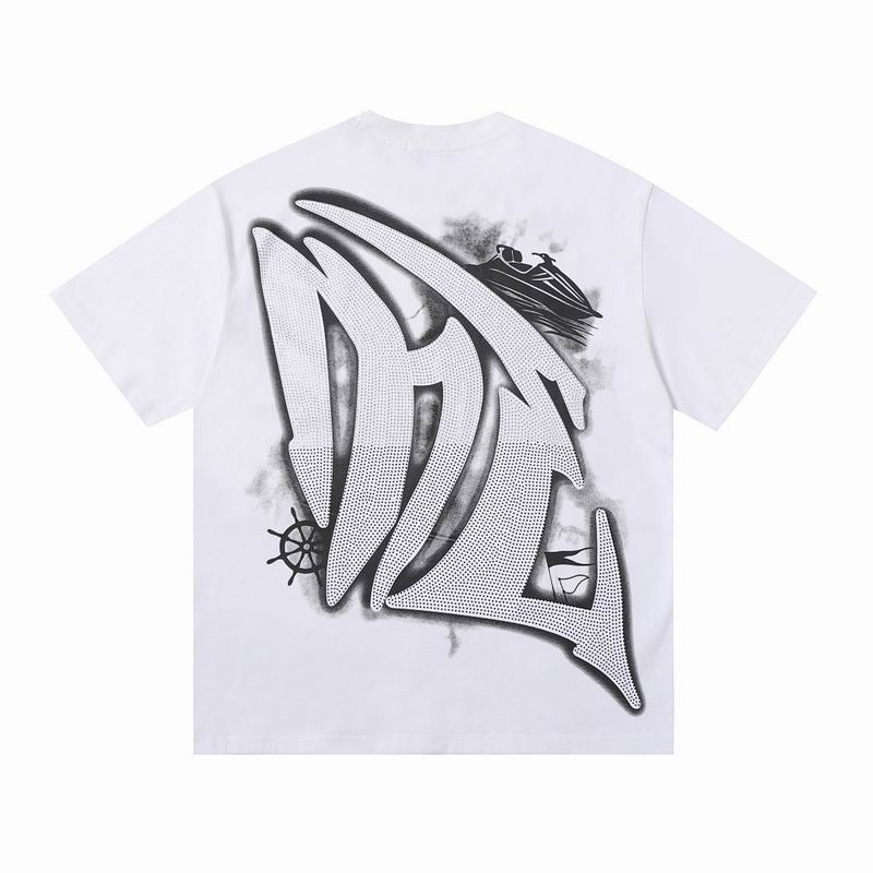 Remera Mixed Emotion Jetski Rhinestone White