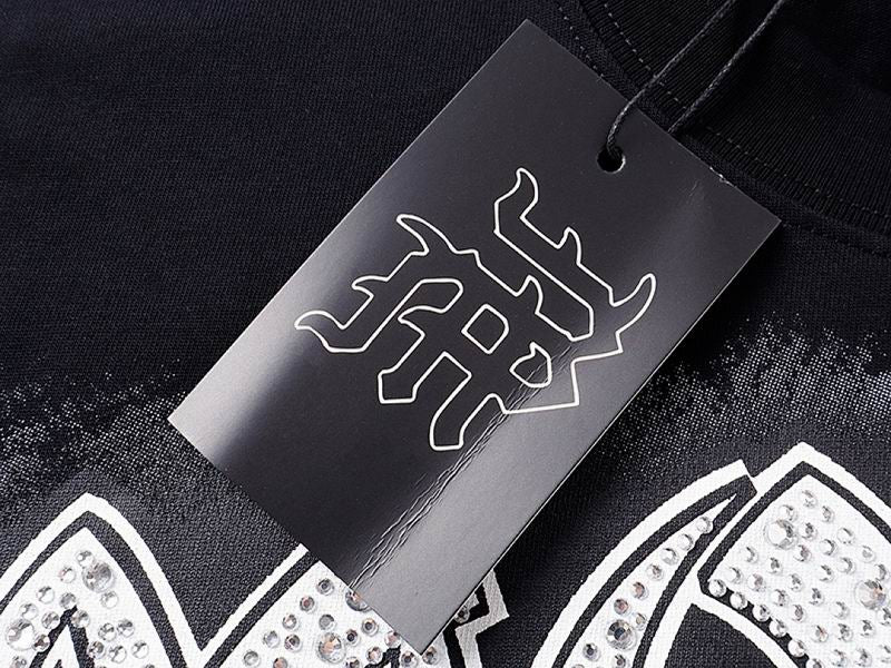 Remera Mixed Emotion Red Eye Iron Diamond Black