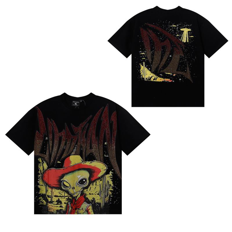 Remera Mixed Emotion Ranger Rhinestone Black