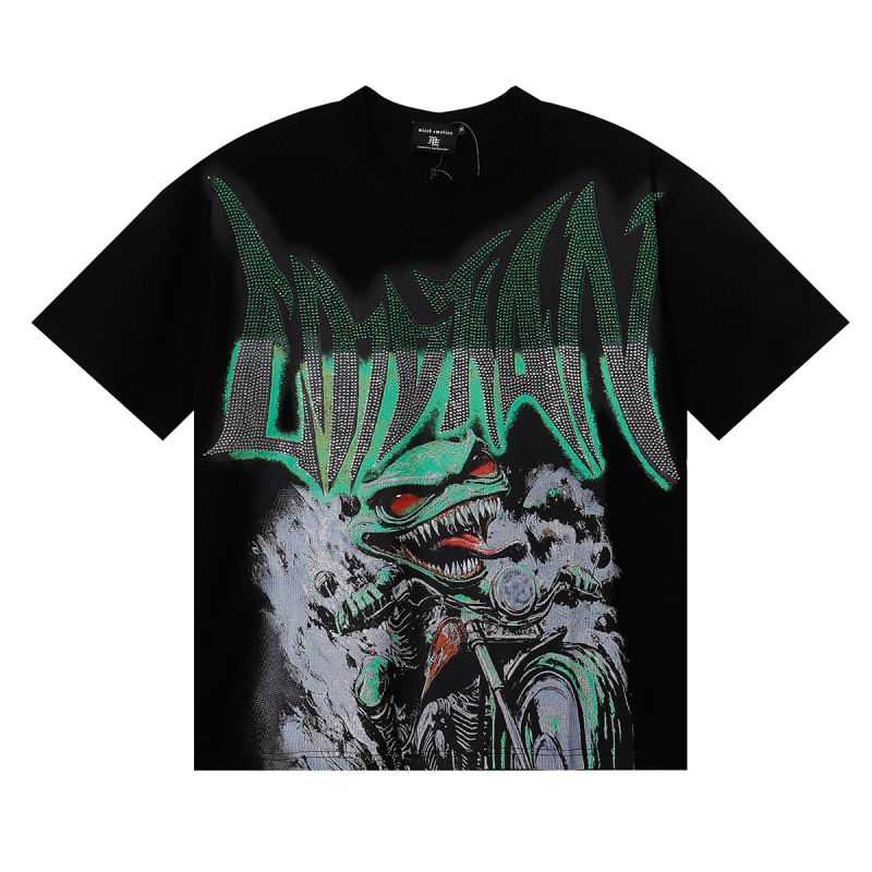 Remera Mixed Emotion Goblin Rhinestone Black