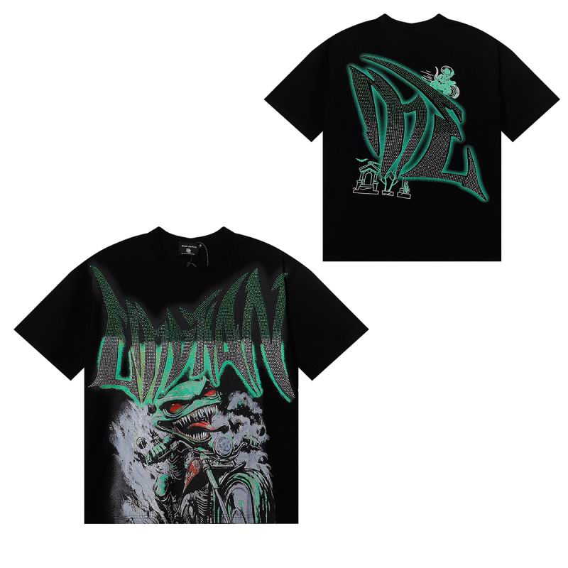 Remera Mixed Emotion Goblin Rhinestone Black