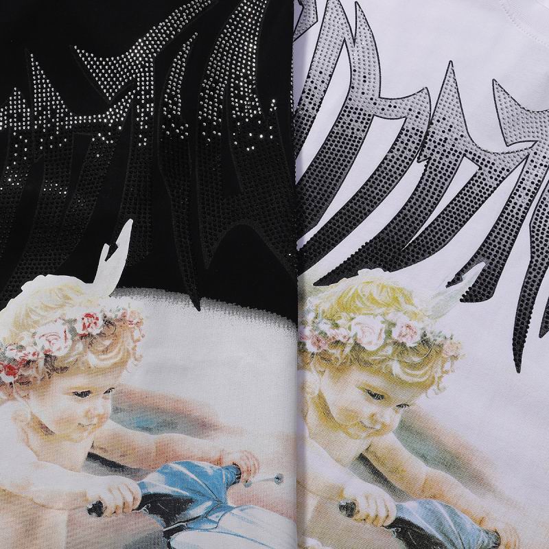 Remera Mixed Emotion Jetski Rhinestone Black