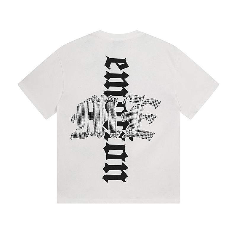 Remera Mixed Emotion Beach Rhinestone White