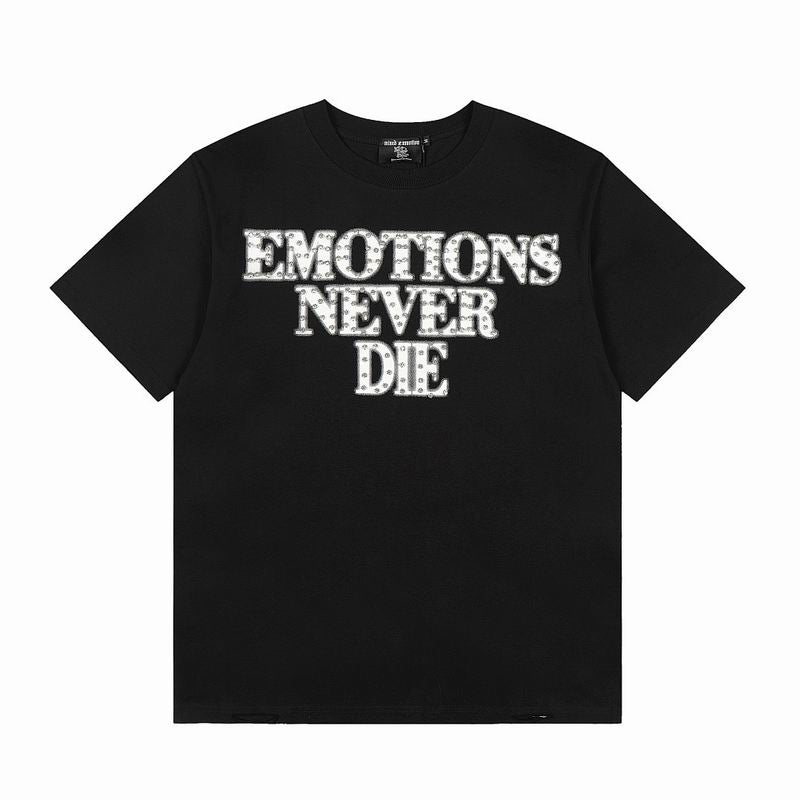 Remera Mixed Emotion End Rhinestone Black