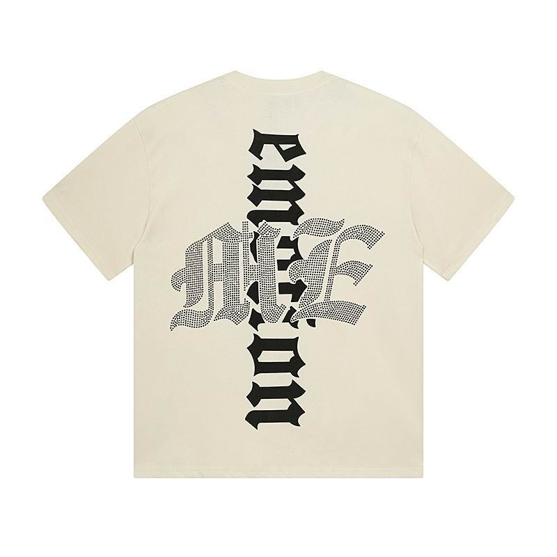 Remera Mixed Emotion Beach Rhinestone Cream